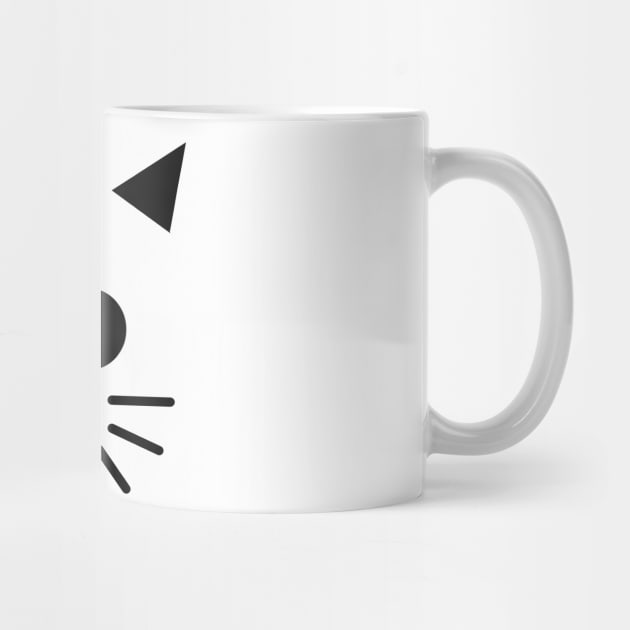 Kawaii Cute Minimalist Kitty Face by banditotees